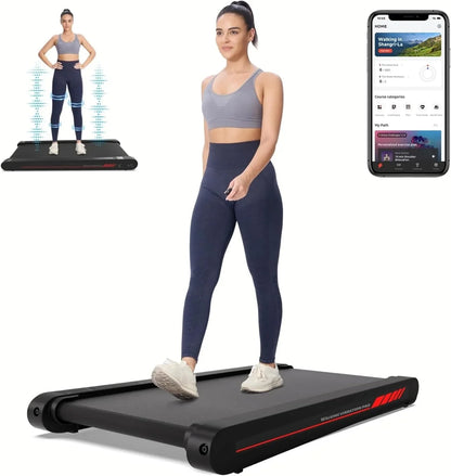 Walking Vibration Pad with APP, 3 in 1 Under Desk Treadmill, 2.5HP Low Noise Walking Treadmill Pad with Remote Control,Portable Treadmills for Home Office