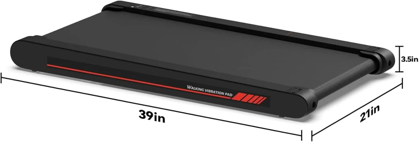 Walking Vibration Pad with APP, 3 in 1 Under Desk Treadmill, 2.5HP Low Noise Walking Treadmill Pad with Remote Control,Portable Treadmills for Home Office