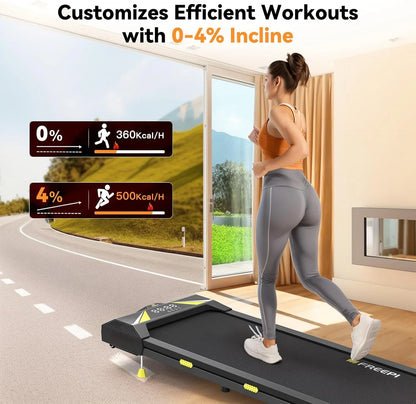 Walking Vibration Pad with APP, 3 in 1 Under Desk Treadmill, 2.5HP Low Noise Walking Treadmill Pad with Remote Control,Portable Treadmills for Home Office