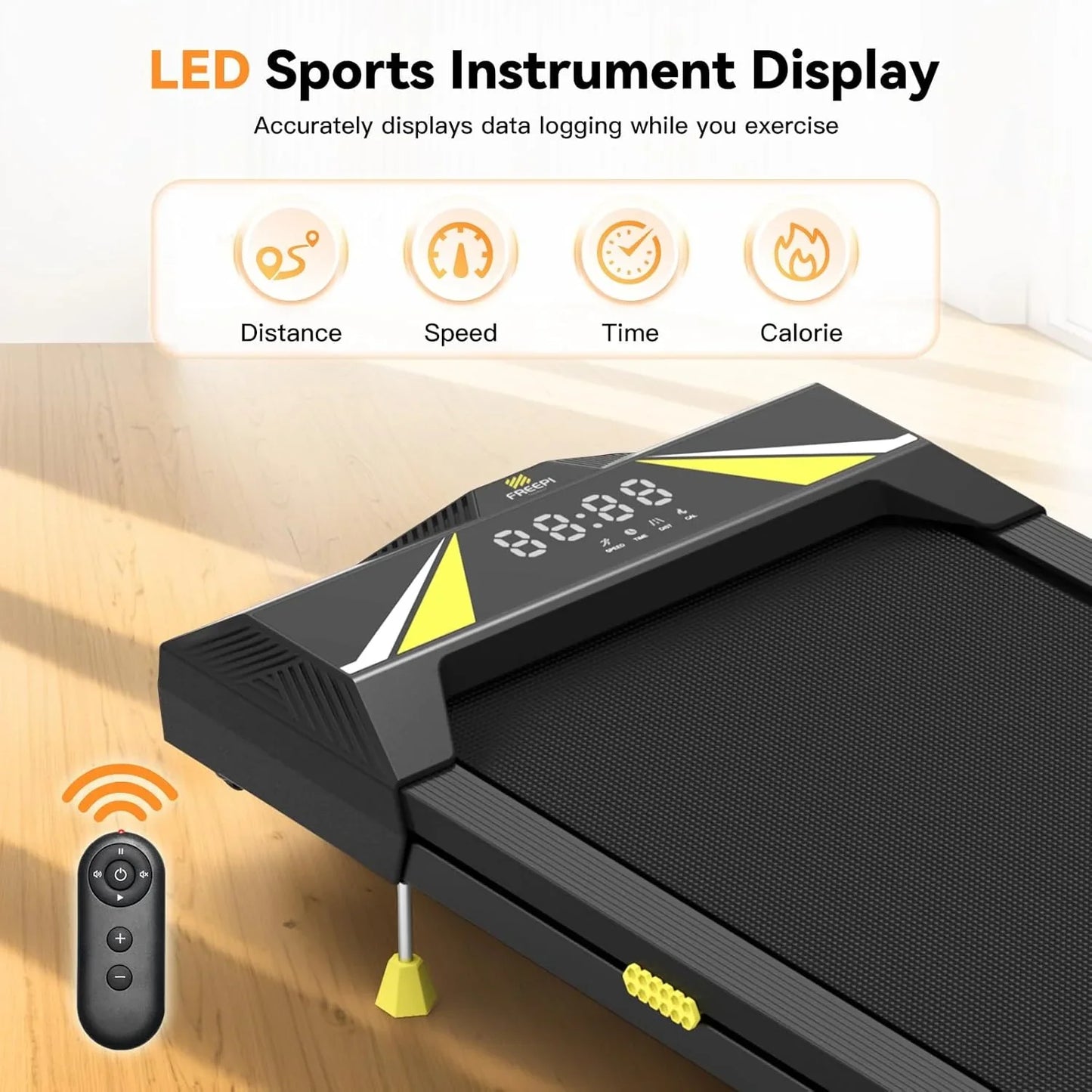 Walking Vibration Pad with APP, 3 in 1 Under Desk Treadmill, 2.5HP Low Noise Walking Treadmill Pad with Remote Control,Portable Treadmills for Home Office