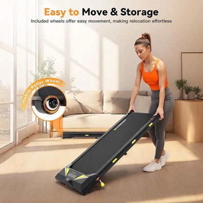 Walking Vibration Pad with APP, 3 in 1 Under Desk Treadmill, 2.5HP Low Noise Walking Treadmill Pad with Remote Control,Portable Treadmills for Home Office